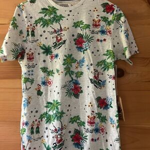 Free Planet Aloha Santa Graphic Tee